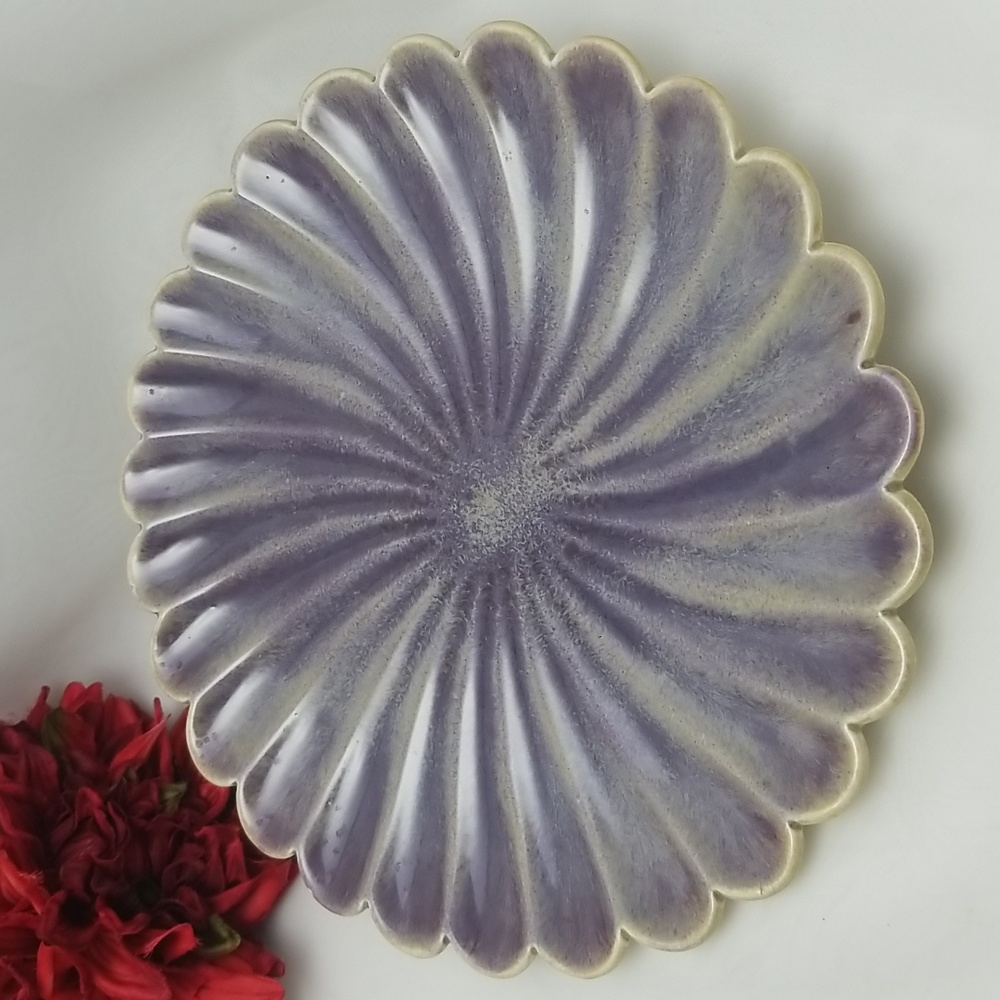Vintage Ceramic Flower Plate